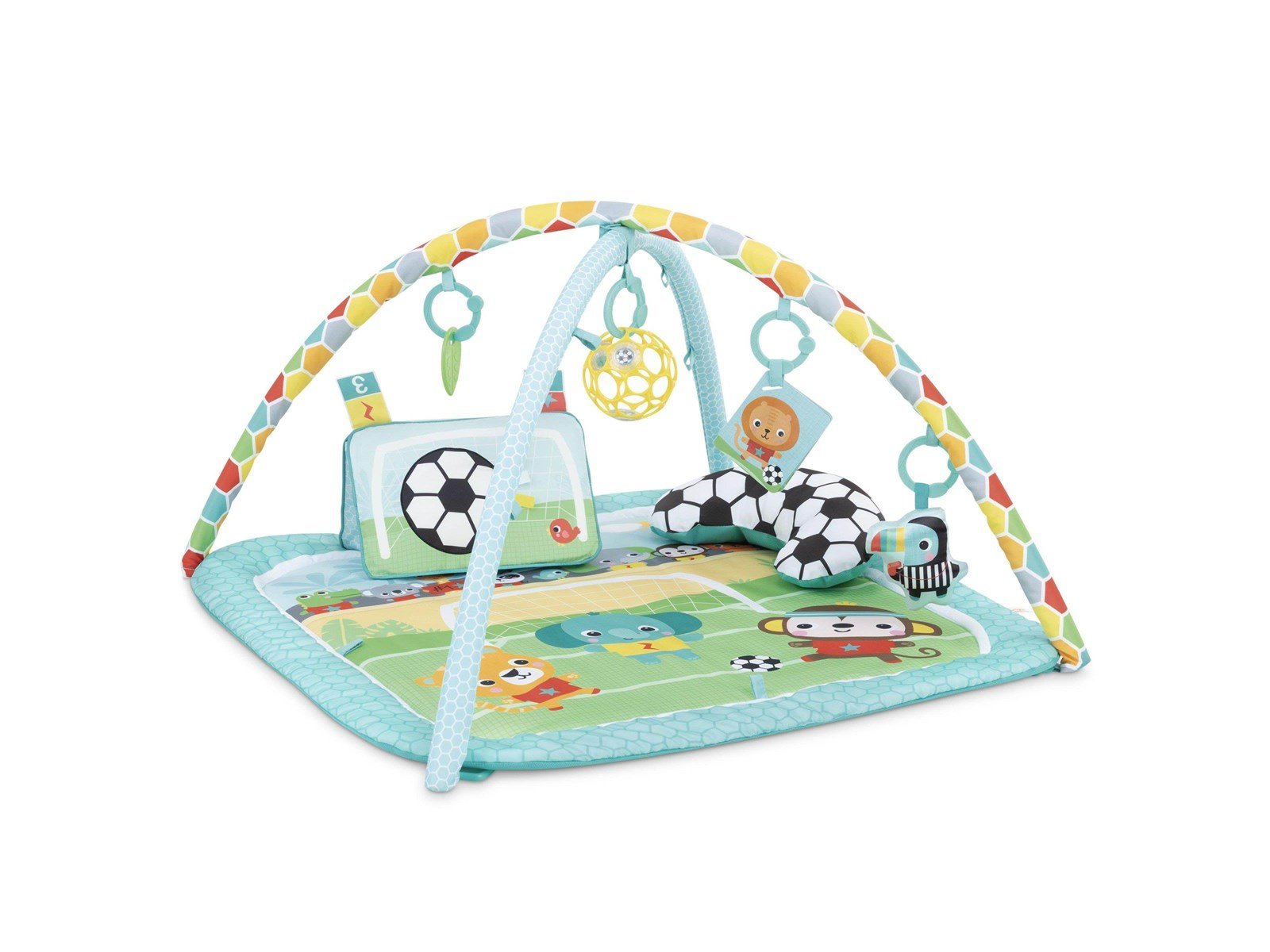 Bright Starts Grip & Kick™ Oball™ Spieldecke mit Spielbogen Bright Starts Grip & Kick™ Oball™ Spieldecke mit Spielbogen